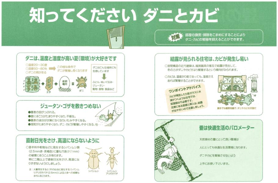 知ってください　ダニとカビ